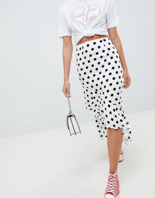 Polka dot 2025 skirt asos