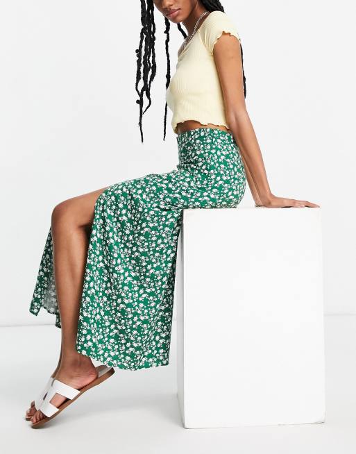 Green hotsell skirt asos