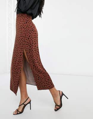 asos midi skirt black