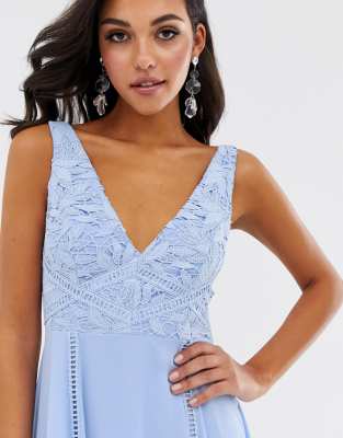 cornflower blue dress asos