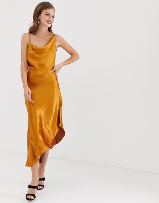 asos midi slip dress