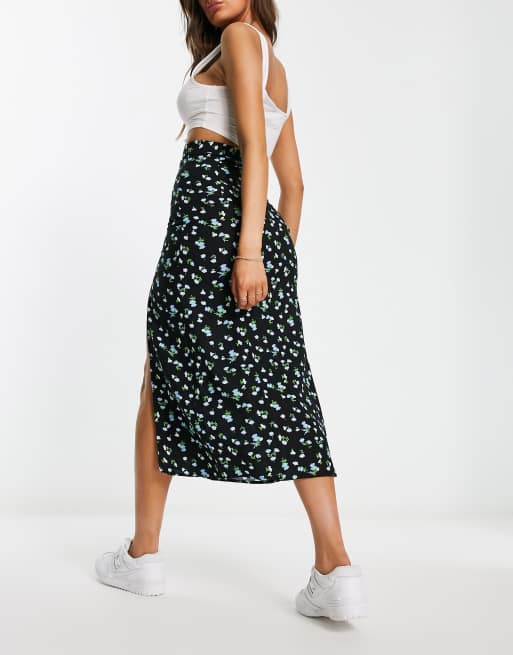 Asos midi shop floral skirt