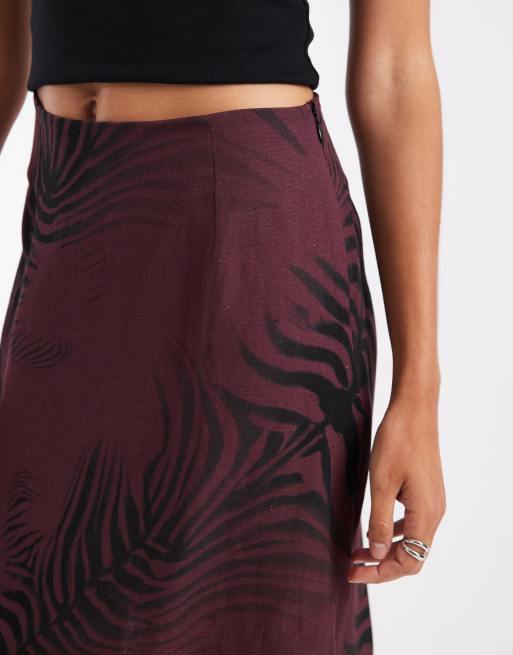 ASOS DESIGN midi sliprok co-ord met vervaagde zebra print, 4 van 5
