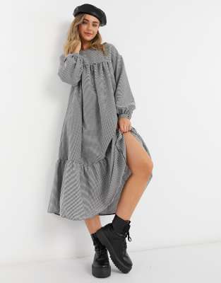 white pephem dress