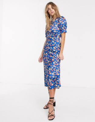 asos design midi tea dress