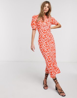 midi tea dress asos