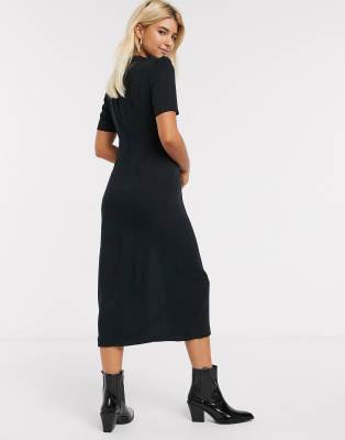 asos black tea dress