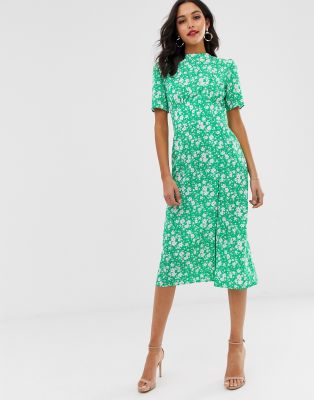 midi tea dress