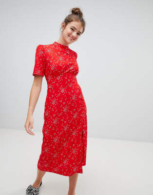 asos star print dress