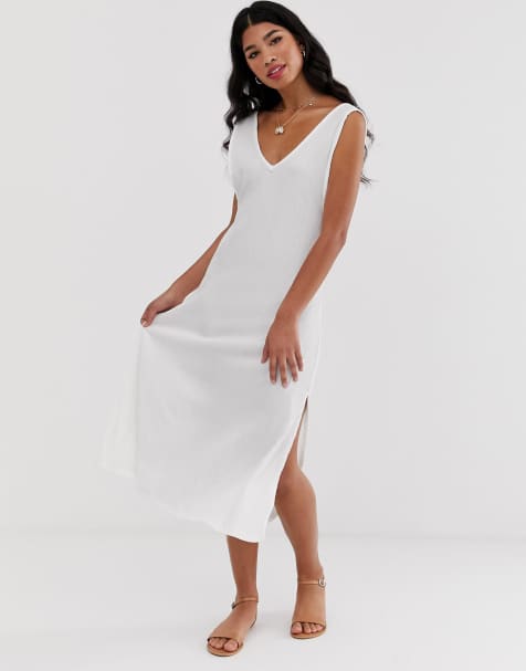 ASOS DESIGN midi textured column dress