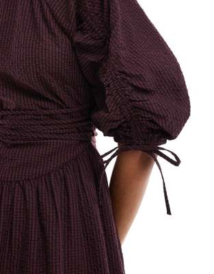 akira burgundy dress CUT IT OUT SLEEVELESS KNIT MAXI DRESS IN BURGUNDY – AKIRA main image 1