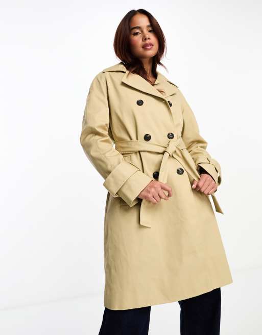 Midi trench coat sales