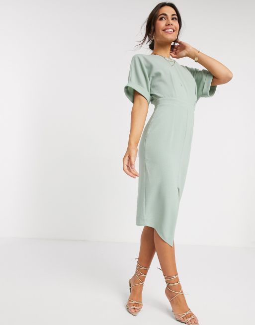 Asos wiggle 2024 midi dress