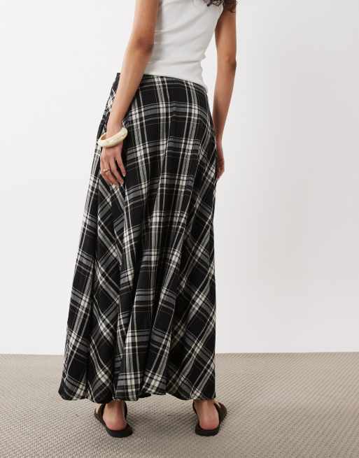 ASOS DESIGN midikjol i rutigt mönster, 2 av 5