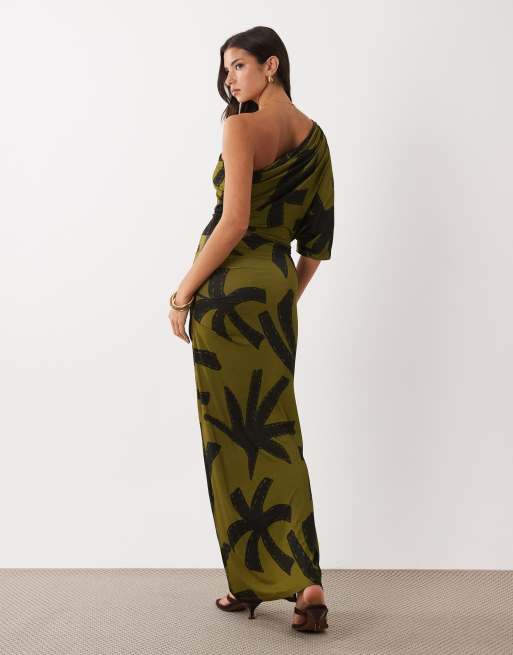 ASOS DESIGN Midikleid mit Blattmuster, 4 von 4