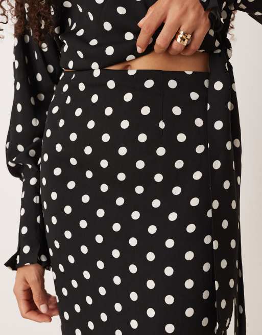 ASOS DESIGN – Midirock mit Polka Dots, Kombiteil, 3 von 5