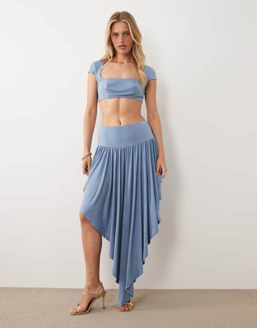 ASOS DESIGN - Soepelvallende co-ord set in blauw, 2 van 3