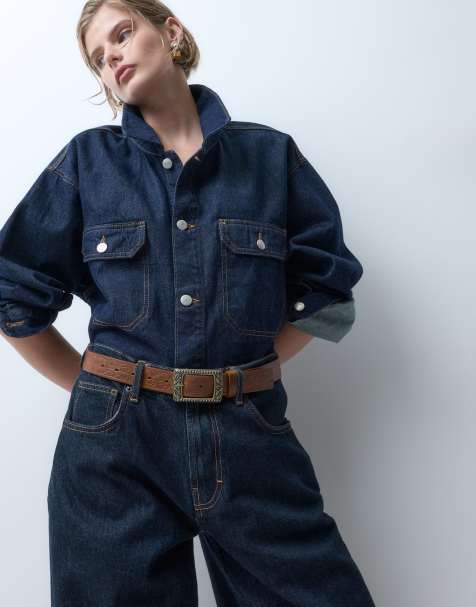 ASOS DESIGN midje- och höftskärp med antik western-detalj i tan - view 1