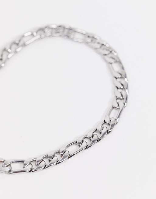 6mm Silver-Toned Chain Bracelet