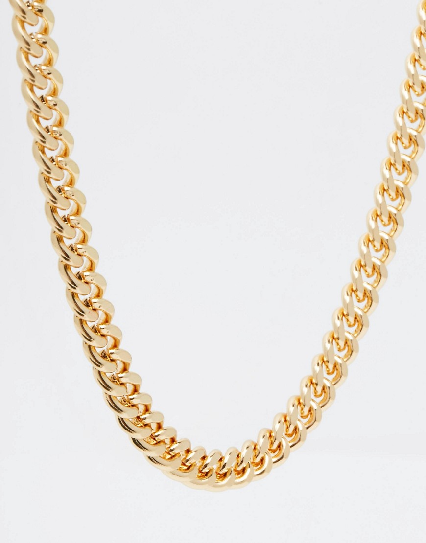 ASOS DESIGN midweight chain in gold tone