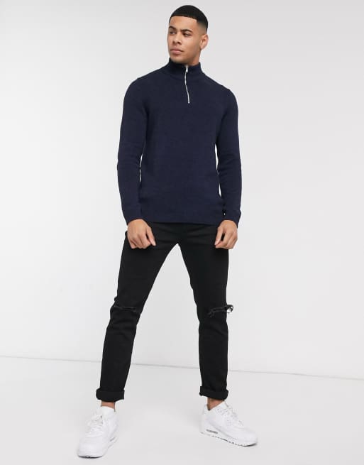 Asos zip outlet jumper