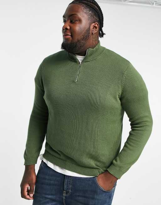 Half zip cotton clearance jumper