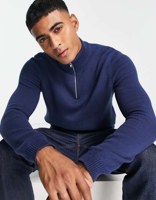 Half zip 2025 jumper asos