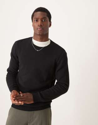 ASOS DESIGN ASOS DESIGN midweight knitted jumper in black