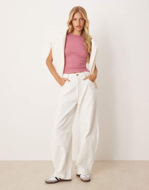 ASOS DESIGN – Miękki krótki T-shirt w różanym kolorze, 2 z 4