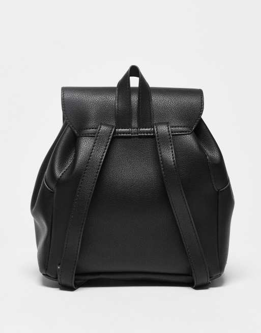 ASOS DESIGN – Miękki minimalistyczny plecak w czarnym kolorze , 2 z 4