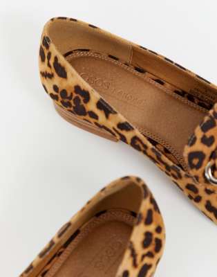 Asos leopard hot sale print flats