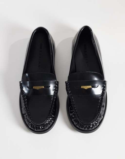 ASOS DESIGN Milena eleganckie loafersy penny w kolorze czarnym, 2 z 4