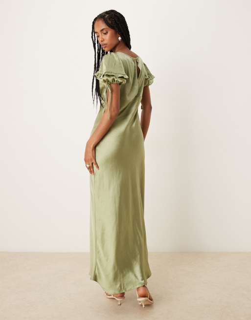 chinese dress ladies Milkmaid Women's Summer Floral Split Maxi Dress main image 1