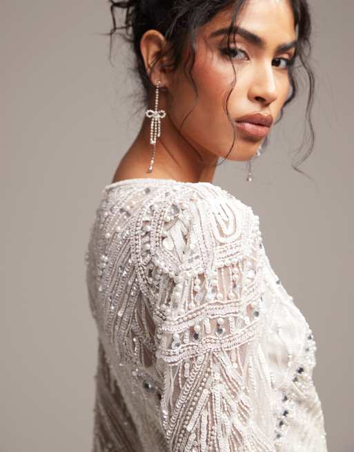 Asos robe longue mariage clearance