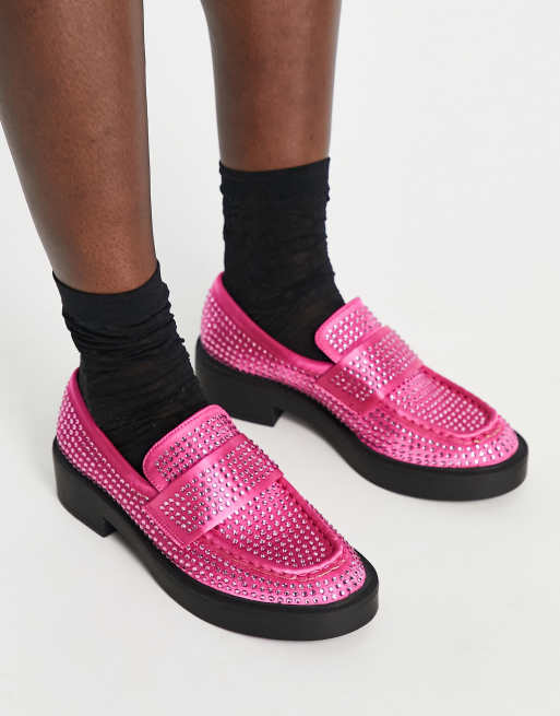 Asos 2025 pink loafers