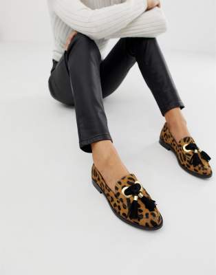 cheetah loafer