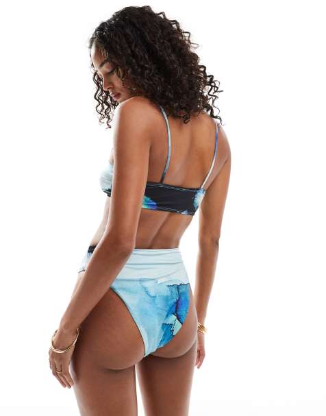 ASOS DESIGN – Mina – Bikini mit Ölprint - view 1