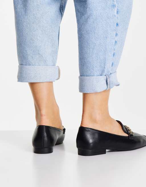 Asos black clearance loafers womens