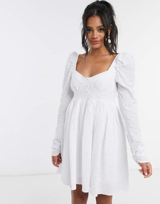 White babydoll dress outlet womens