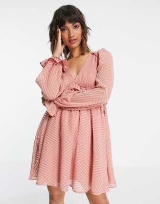 asos pink gown