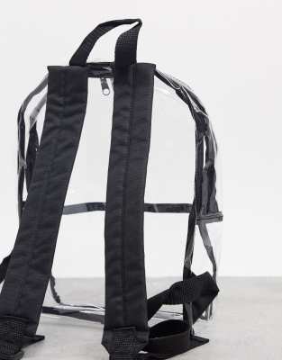 clear plastic mini backpack