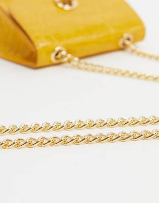 yellow croc bag