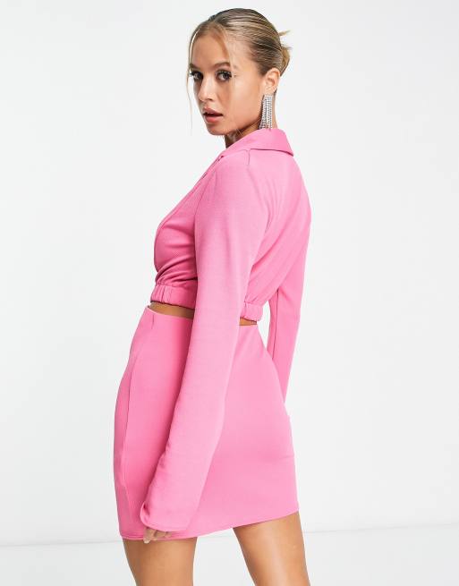 Asos pink blazer clearance dress