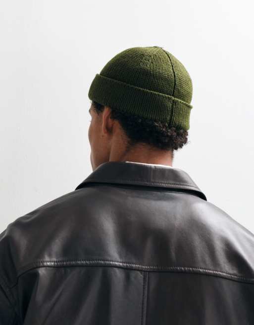 ASOS DESIGN - Mini bonnet de pêcheur en maille côtelée - Kaki, 2 de 5