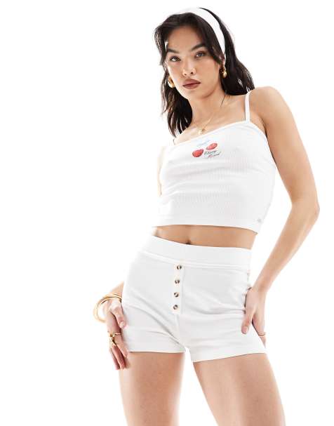 ASOS DESIGN mini boxer short in white - view 1