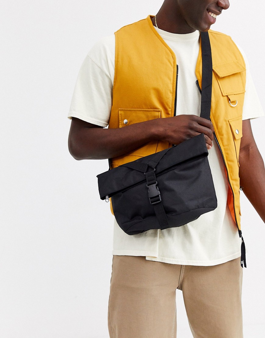 ASOS DESIGN mini cross body satchel bag in black