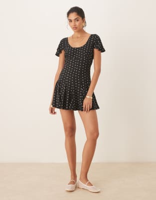 ava draped sequin mini dress black Iva Mini Dress Black Sequin
