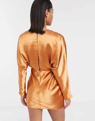 asos copper dress