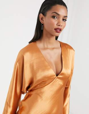 asos copper dress