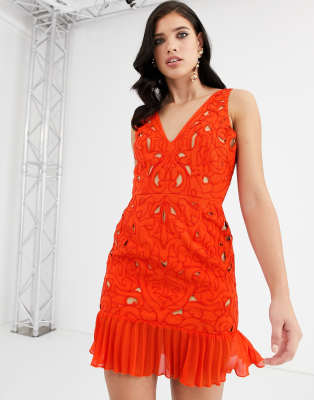 cutwork embroidery dress